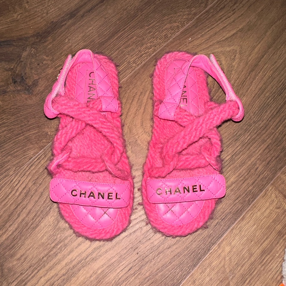 Pink Chanel Sandals